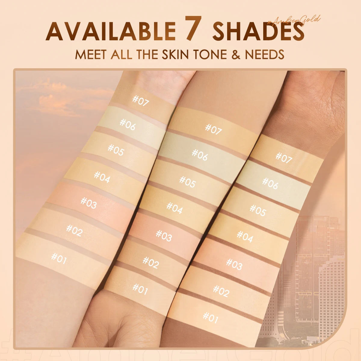7 Colors Matte Concealer - Base Foundation Cream Waterproof Contour