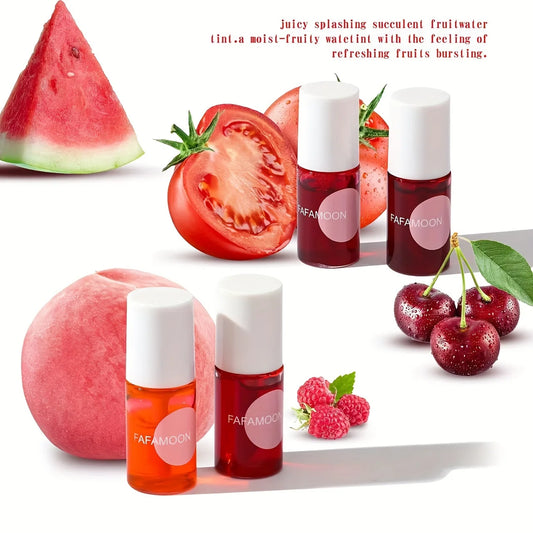 Fruity Lip Tint Water Gloss - Long-Lasting Moisturizing Liquid Lipstick