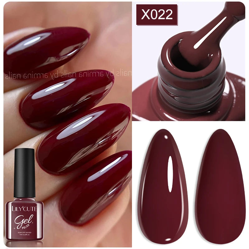 LILYCUTE Thermal Gel Nail Polish 7ml - Temperature Color Changing UV LED