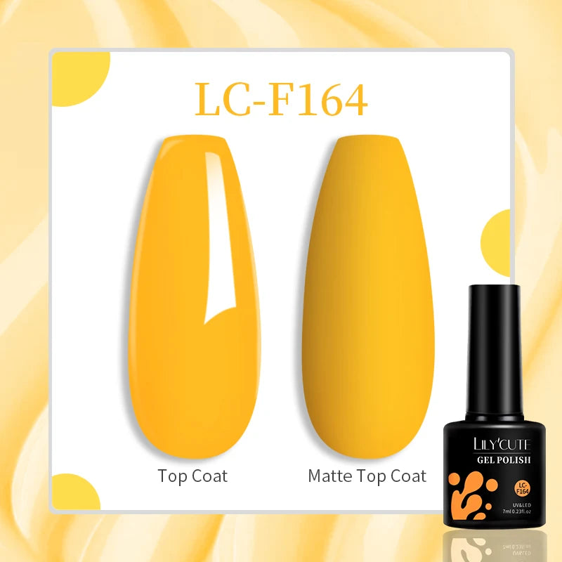 LILYCUTE 7ML Jelly Amber Gel Nail Polish Nail Art Dark Bloom Leopard