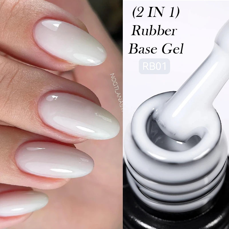 LILYCUTE UV Gel Nail Polish - Base & No-Wipe Top Coat Set (7ml)