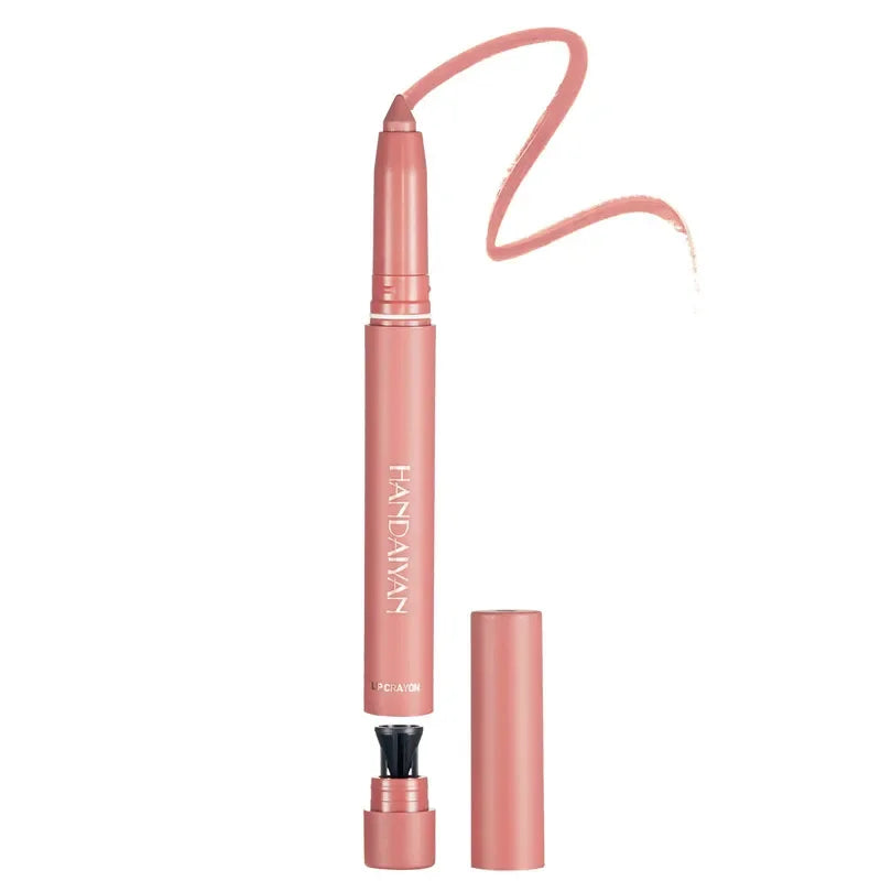 Pink Velvet Matte Lipstick Pen - Waterproof Long-Lasting Lip Liner Pencil (12 Shades)