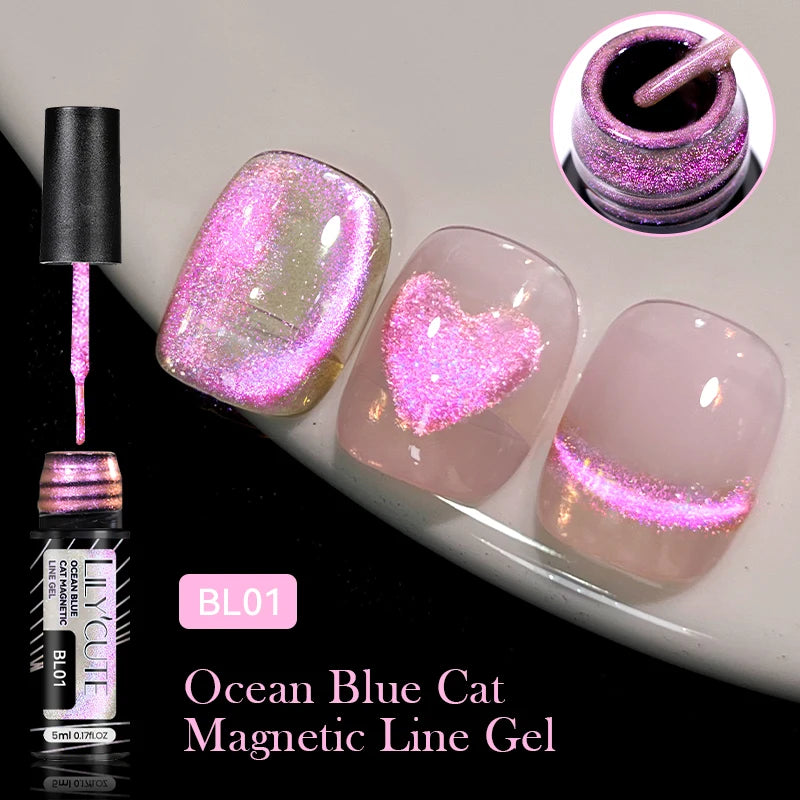 LILYCUTE 9D Cat Eye Magnetic Gel Nail Polish - 7ml