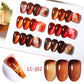 LILYCUTE 7ML Jelly Amber Gel Nail Polish Nail Art Dark Bloom Leopard