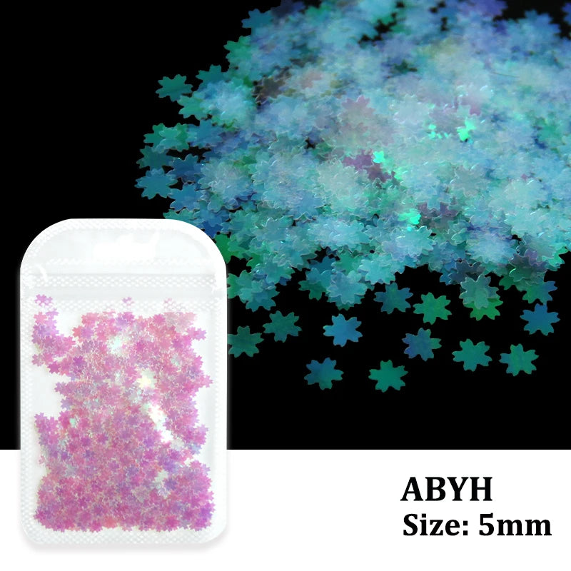 Holographic Nail Art Glitter - Laser Star & Butterfly Sequins (2g)