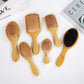 New Sdottor Wooden Bamboo Hair Brush Air Massage Comb Anti-static Scalp Combs