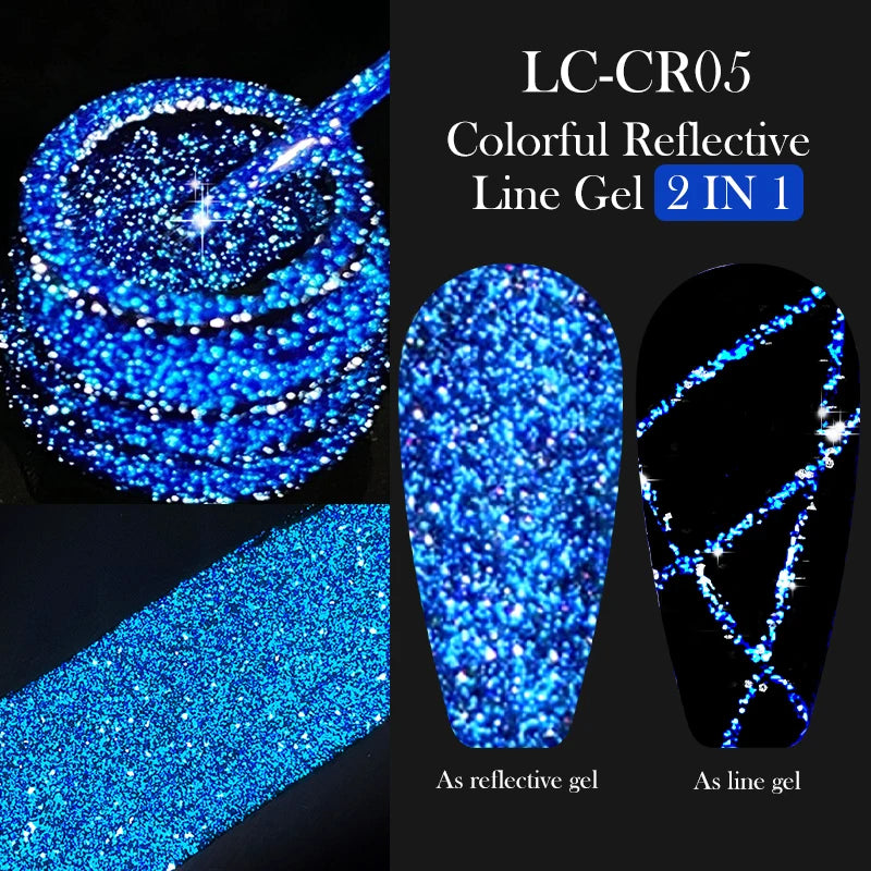 LILYCUTE Metallic Painting Liner Gel Nail Polish - 5ml
