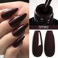 MEET ACROSS Wine Red Gel Nail Polish - 7ml Long-Lasting French Manicure