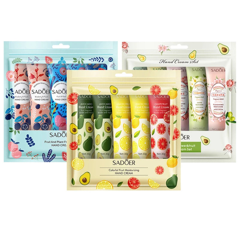 Avocado & Sakura Hand Cream Gift Set - 15 Piece Collection