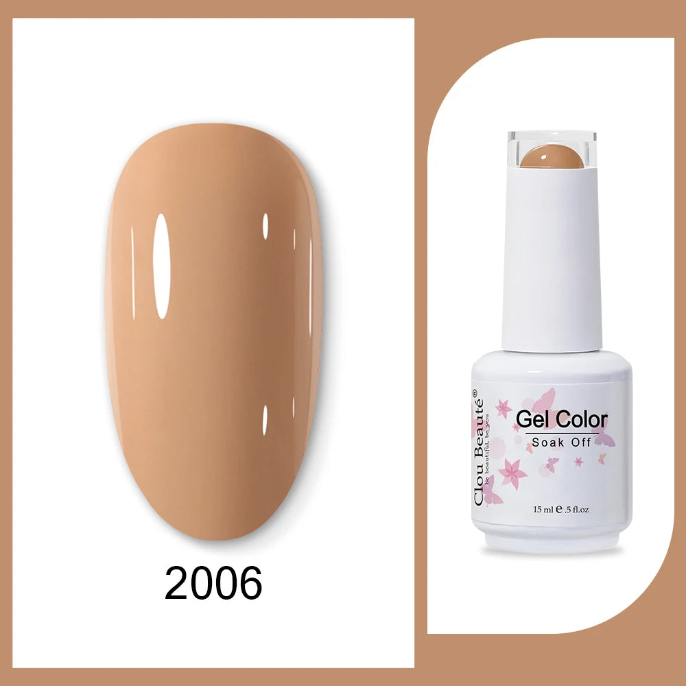 Clou Beaute HEMA & TPO Free Gel Nail Polish - Army Green 15ml