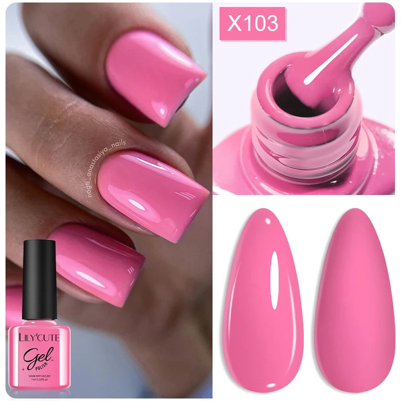LILYCUTE Thermal Gel Nail Polish 7ml - Temperature Color Changing UV LED