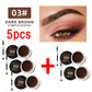 Matte Brown Black Eyebrow Cream - 3D Natural Tint Waterproof Gel Wax