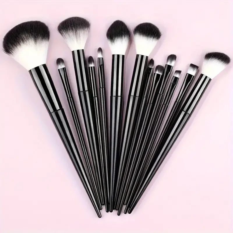 Professional 13-Piece Makeup Brush Set with Soft Synthetic Bristles