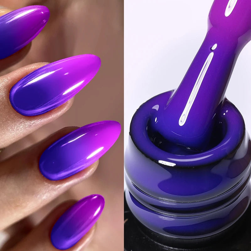 LILYCUTE Thermal Gel Nail Polish 7ml - Temperature Color Changing UV LED