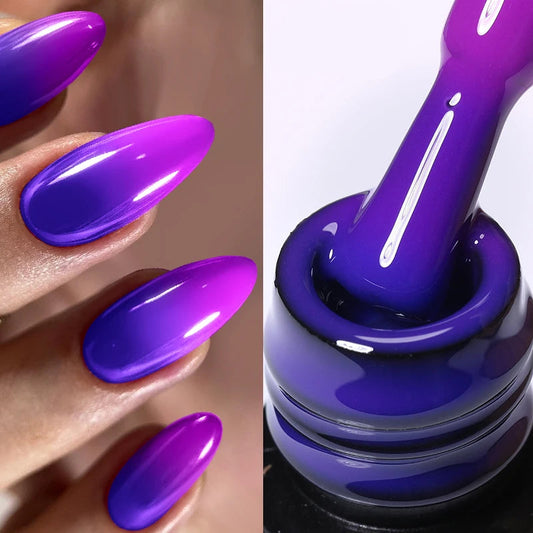 LILYCUTE Thermal Gel Nail Polish 7ml - Temperature Color Changing UV LED