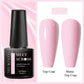 MEET ACROSS Wine Red Gel Nail Polish - 7ml Long-Lasting French Manicure