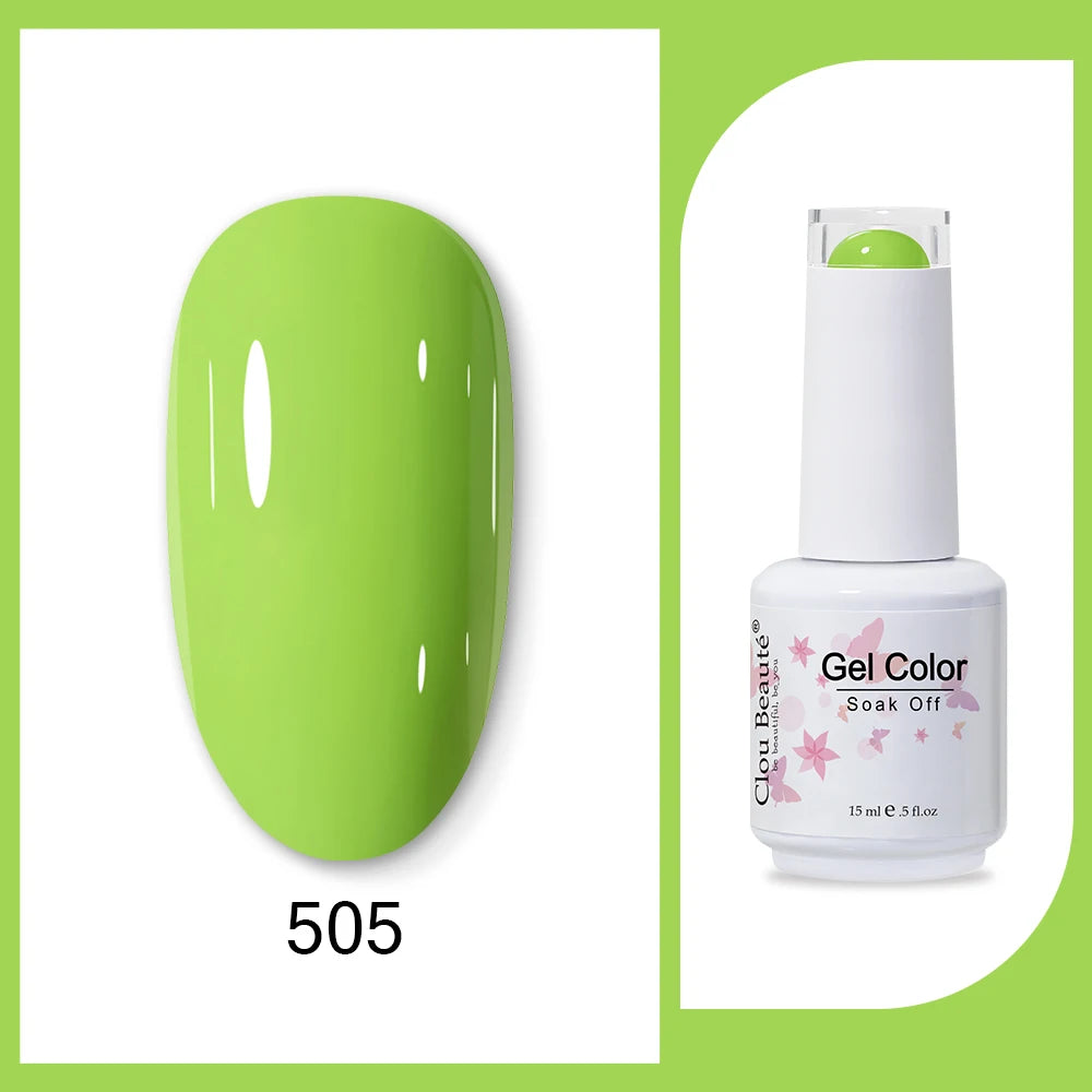 Clou Beaute HEMA & TPO Free Gel Nail Polish - Army Green 15ml