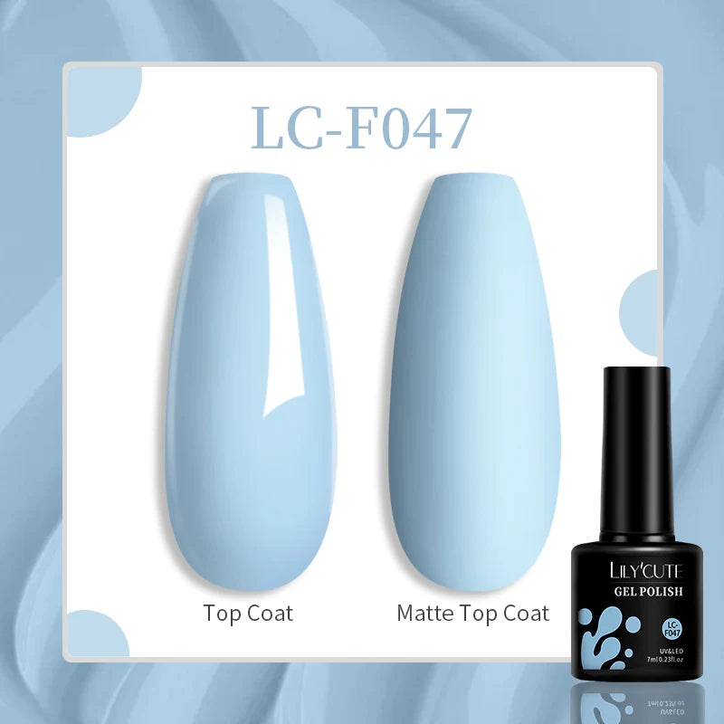 LILYCUTE 7ML Jelly Amber Gel Nail Polish Nail Art Dark Bloom Leopard