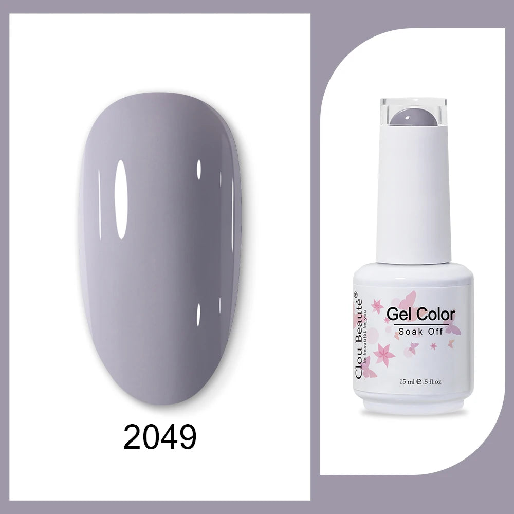 Clou Beaute HEMA & TPO Free Gel Nail Polish - Army Green 15ml