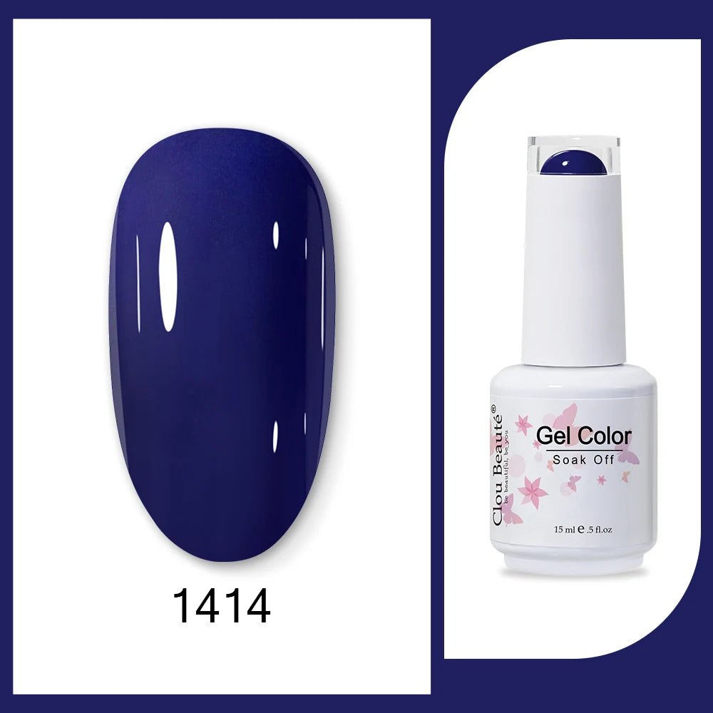 Clou Beaute HEMA & TPO Free Gel Nail Polish - Army Green 15ml
