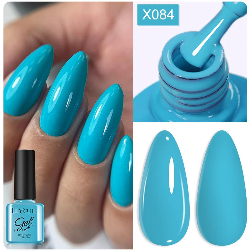 LILYCUTE Thermal Gel Nail Polish 7ml - Temperature Color Changing UV LED