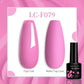 LILYCUTE 7ML Jelly Amber Gel Nail Polish Nail Art Dark Bloom Leopard