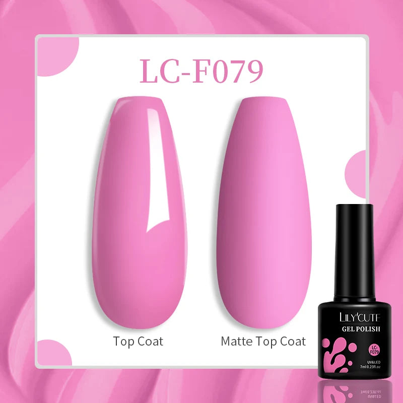 LILYCUTE 7ML Jelly Amber Gel Nail Polish Nail Art Dark Bloom Leopard