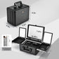 LED Lighted Makeup Train Case - 11.2 Inch Professional Cosmetic Organizer