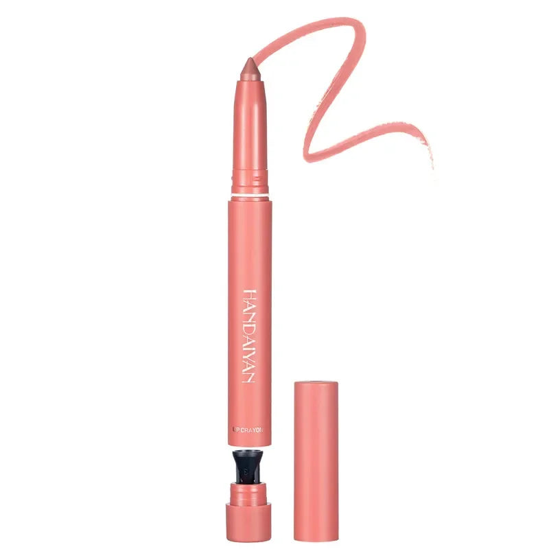 Pink Velvet Matte Lipstick Pen - Waterproof Long-Lasting Lip Liner Pencil (12 Shades)