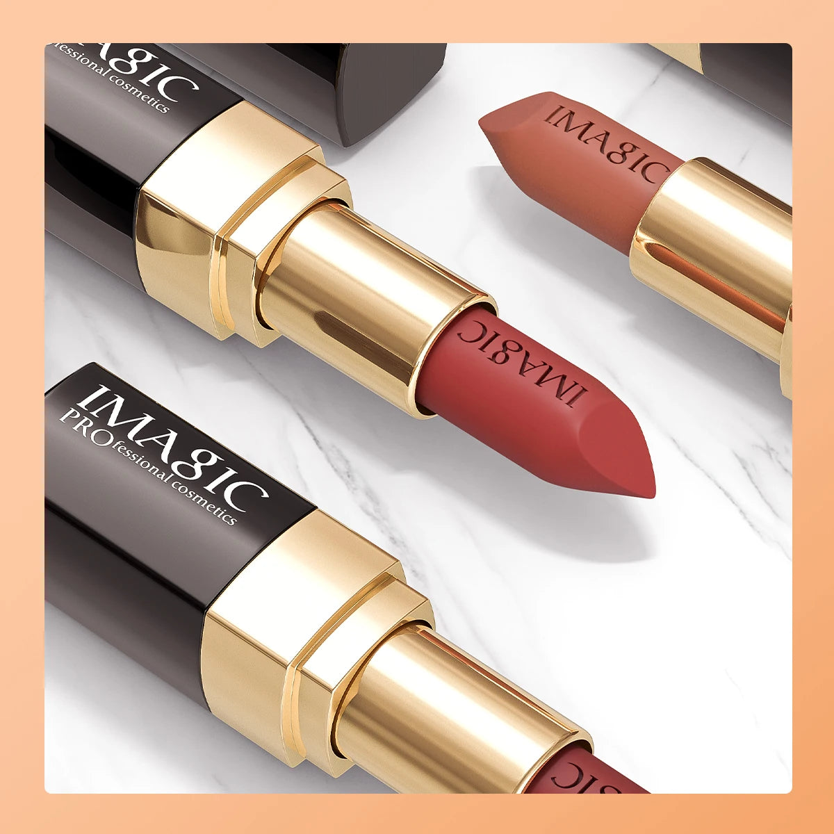 IMAGIC 12-Color Matte Lipstick Set - Waterproof Long-Lasting Velvet Finish