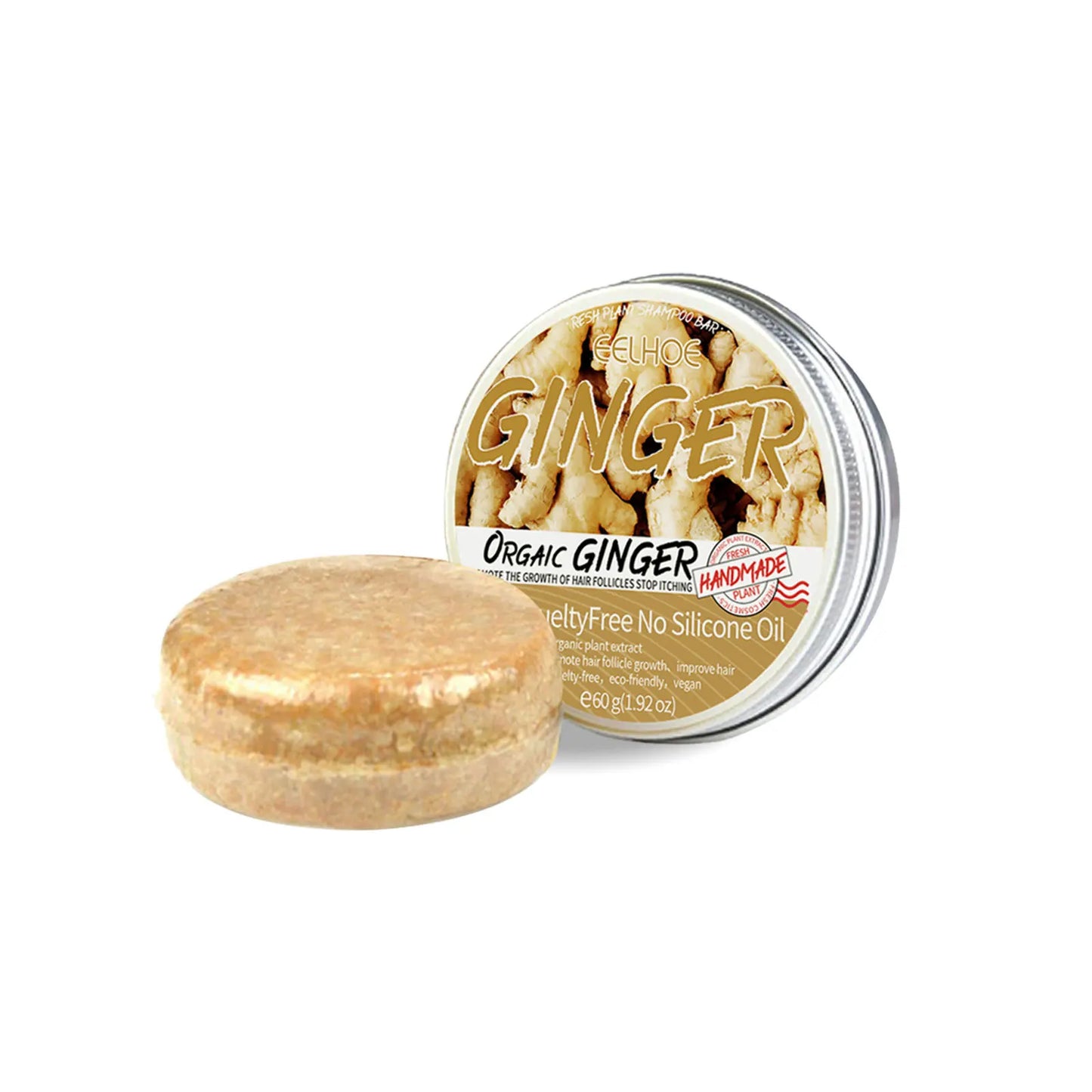 Natural Ginger Shampoo Soap - Hair Loss Prevention & Dandruff Control