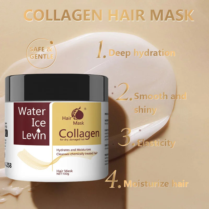Collagen Moisturizing Hair Mask with Hyaluronic Acid & Keratin - Deep Repair
