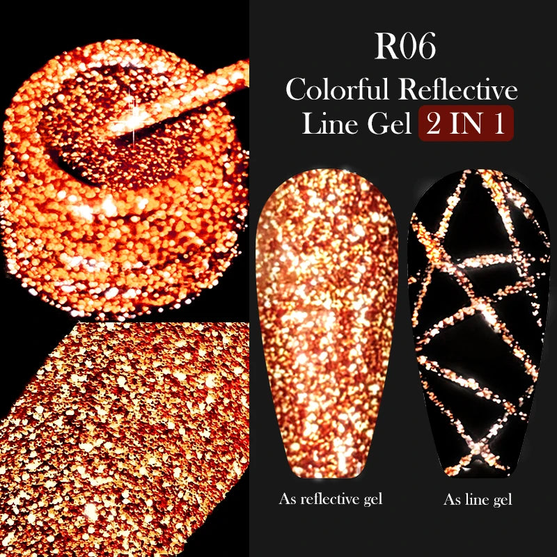 LILYCUTE Metallic Painting Liner Gel Nail Polish - 5ml
