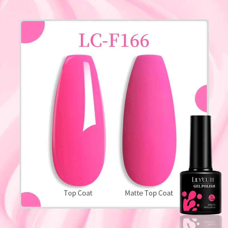 LILYCUTE 7ML Jelly Amber Gel Nail Polish Nail Art Dark Bloom Leopard