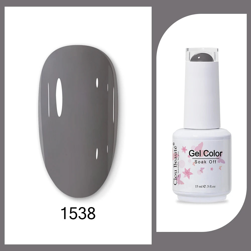 Clou Beaute HEMA & TPO Free Gel Nail Polish - Army Green 15ml