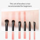 Professional Eye Makeup Brush Set - 6 Piece Soft Contour & Eyeshadow Brushes