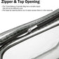 Transparent Waterproof Cosmetic Pouch - TSA-Compliant Makeup Storage