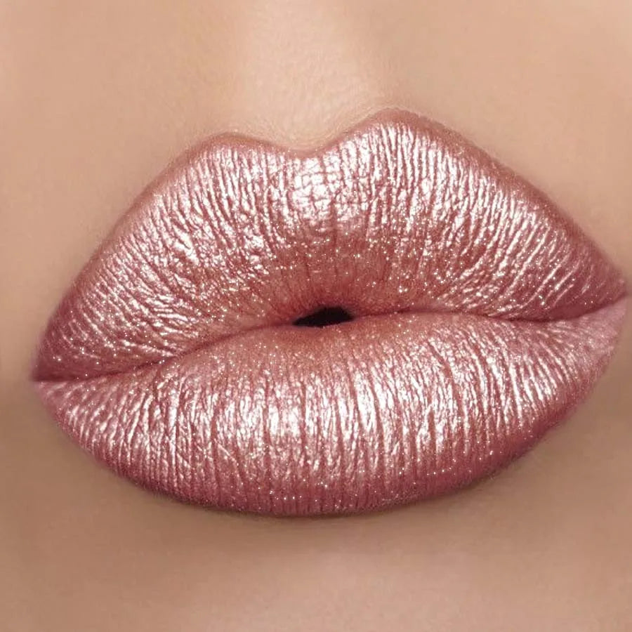 KAFURUX Metallic Lipstick - Long-Lasting Glitter Lip Glaze with Waterproof & Moisturizing Formula 3g