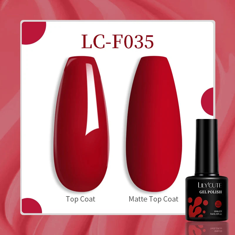 LILYCUTE 7ML Jelly Amber Gel Nail Polish Nail Art Dark Bloom Leopard