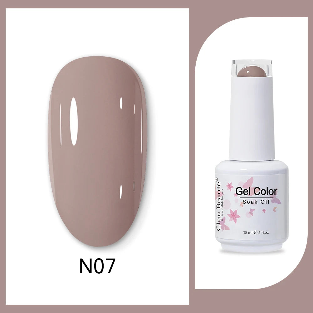 Clou Beaute HEMA & TPO Free Gel Nail Polish - Army Green 15ml