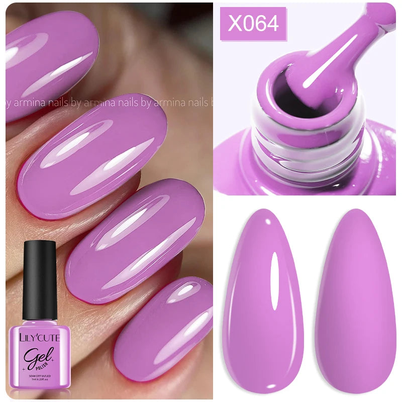 LILYCUTE Thermal Gel Nail Polish 7ml - Temperature Color Changing UV LED
