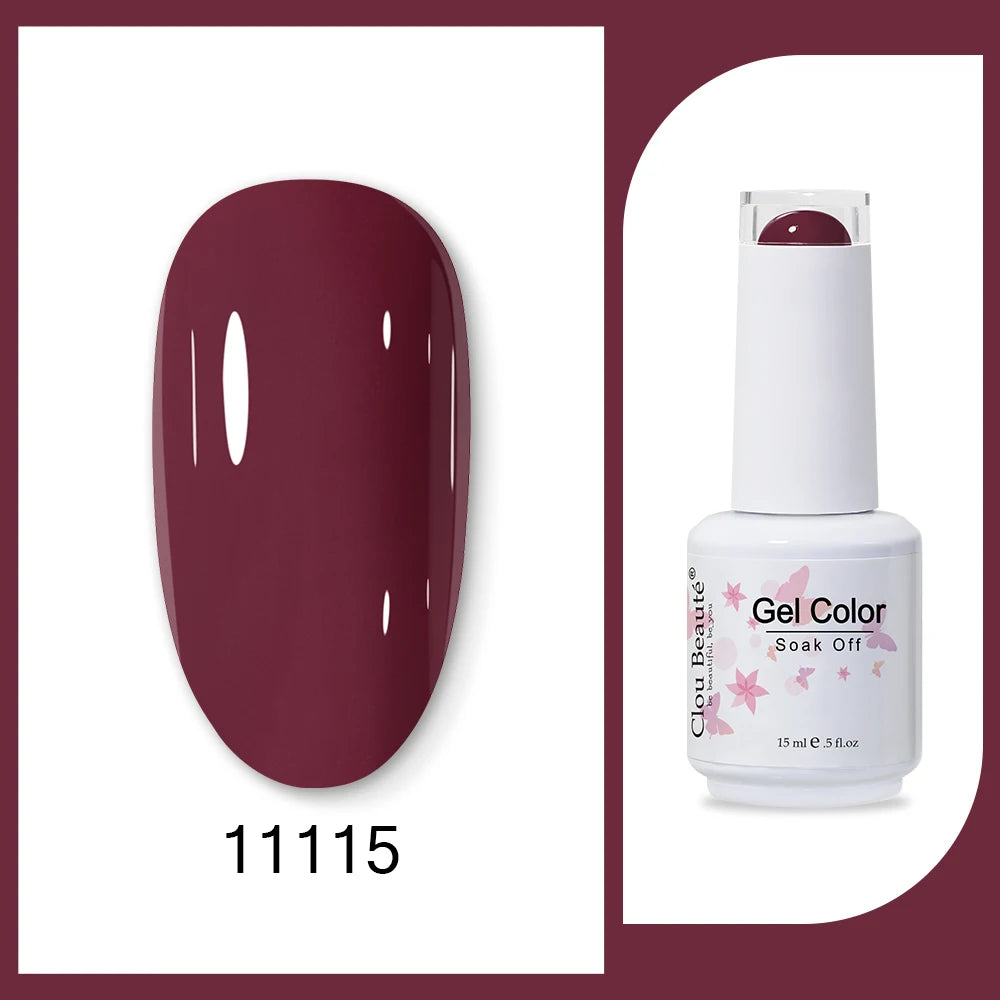 Clou Beaute HEMA & TPO Free Gel Nail Polish - Army Green 15ml