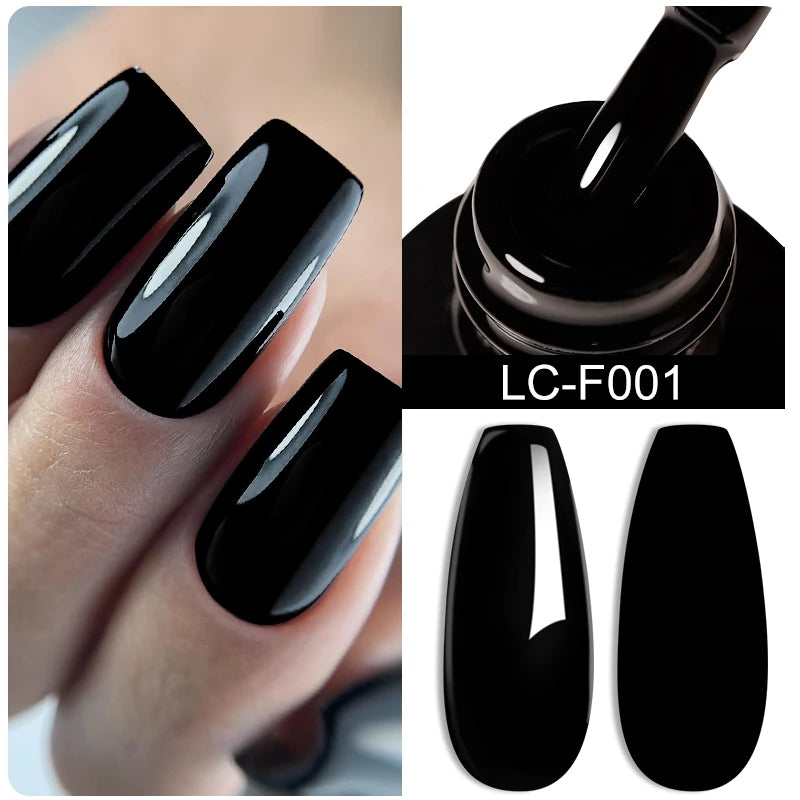 LILYCUTE UV Gel Nail Polish - Base & No-Wipe Top Coat Set (7ml)