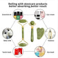 Natural Jade Roller & Gua Sha Set - Face and Body Massage Tool