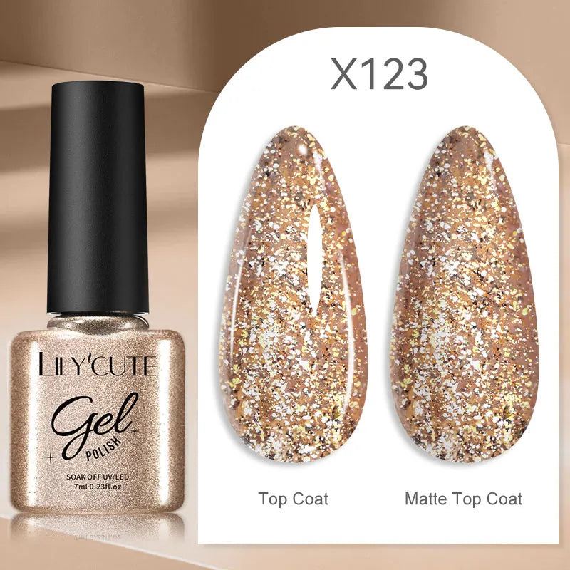 LILYCUTE Thermal Gel Nail Polish 7ml - Temperature Color Changing UV LED