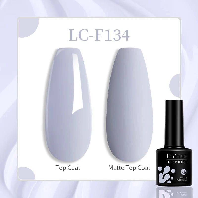 LILYCUTE 7ML Jelly Amber Gel Nail Polish Nail Art Dark Bloom Leopard