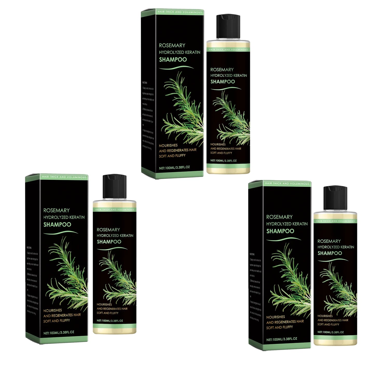 HOEGOA Rosemary Natural Shampoo - Deep Nourishing Hair Repair & Oil Control