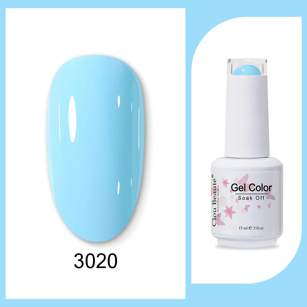 Clou Beaute HEMA & TPO Free Gel Nail Polish - Army Green 15ml
