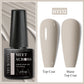 MEET ACROSS Wine Red Gel Nail Polish - 7ml Long-Lasting French Manicure