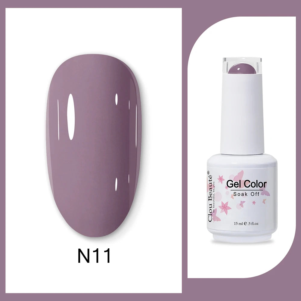 Clou Beaute HEMA & TPO Free Gel Nail Polish - Army Green 15ml